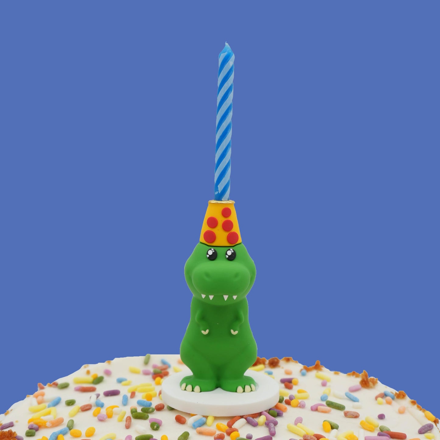 GOOFBALLS Funny Birthday Candle Holder – Humorous Party Decoration & Gag Gift – Quirky Cake Topper for Adults & Friends - Dinosaur