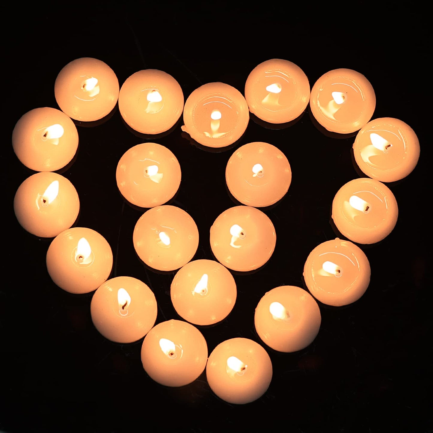 Floating Candles Centerpieces - 20 Pack 2 Inch Floating Candles for Centerpieces, Nice for Halloween, Christmas, Thanksgiving, New Year & More - Good for Home Decor & Centerpieces (White)