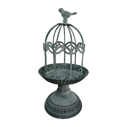 Decorative Candlestick Metal Flower Binding Birdcage Holder Desktop Ornament Home Wedding Decoration Accessories Home Gardening Accessories