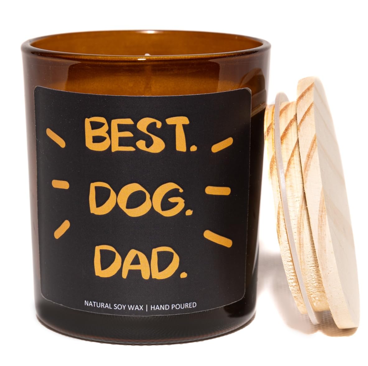 Best Dog Dad Candle, Dog Dad Gifts for Men - Lavender & Eucalyptus, Crafted by Natural Soy Wax & Natural Essential Oils