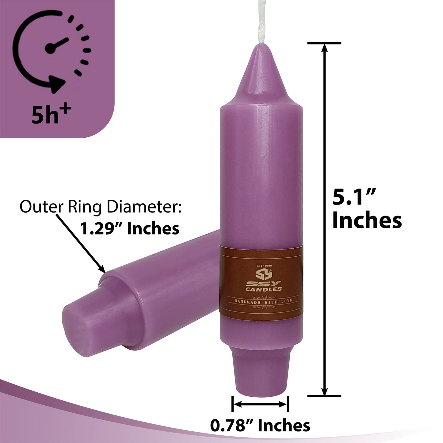 Dripless Candlesticks Short Taper Candle,Gedengni 4pcs Small Candle Sticks Purple Tapered Candles Unscented Dinner Candles for Home Weddings Festive Holiday Party,7D4PC-PURPLE