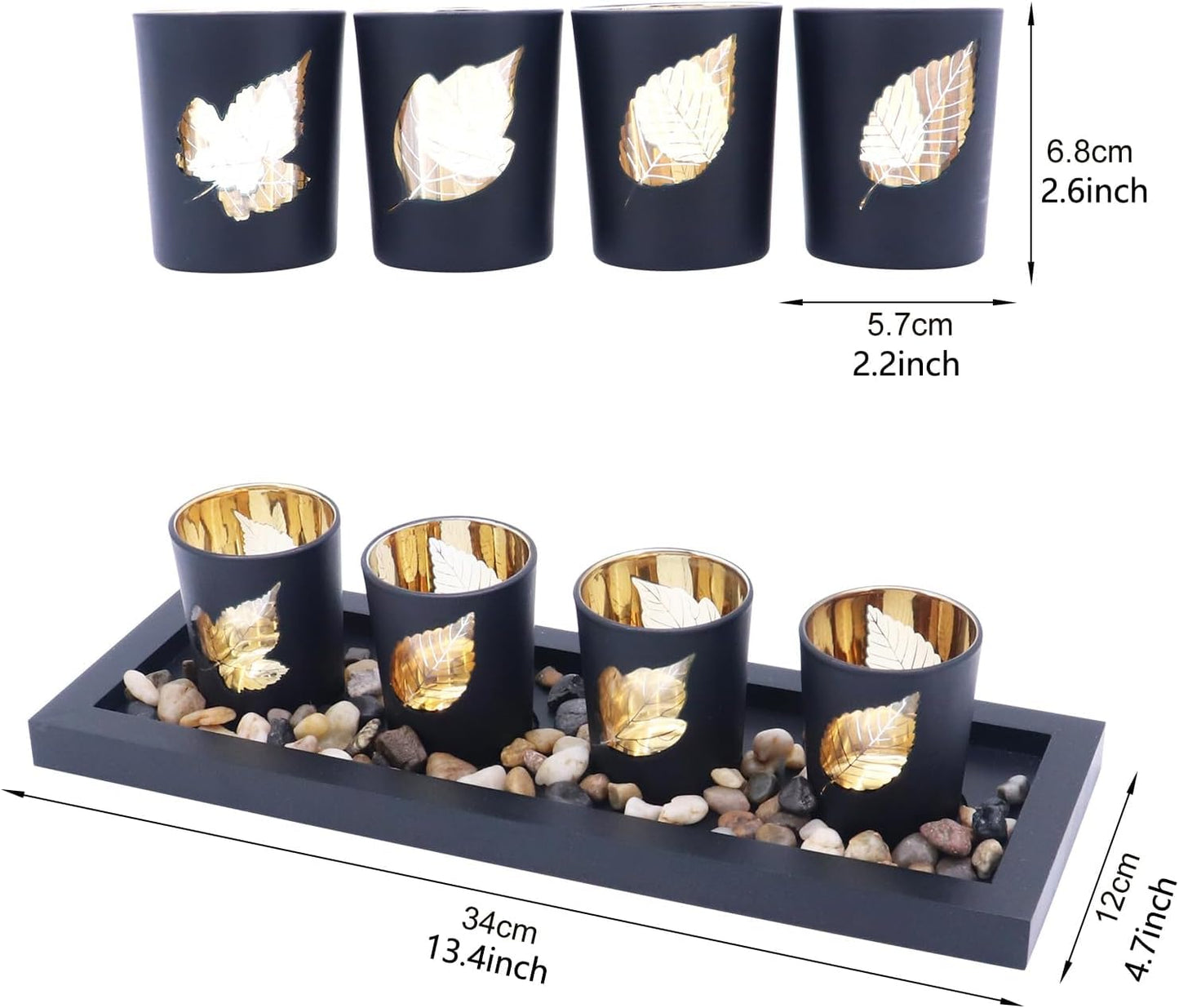 Glass Candle Holders Set for Wedding Party Romantic Dinner Table Centerpieces Home Festival Windowsill Bridal Shower Decor