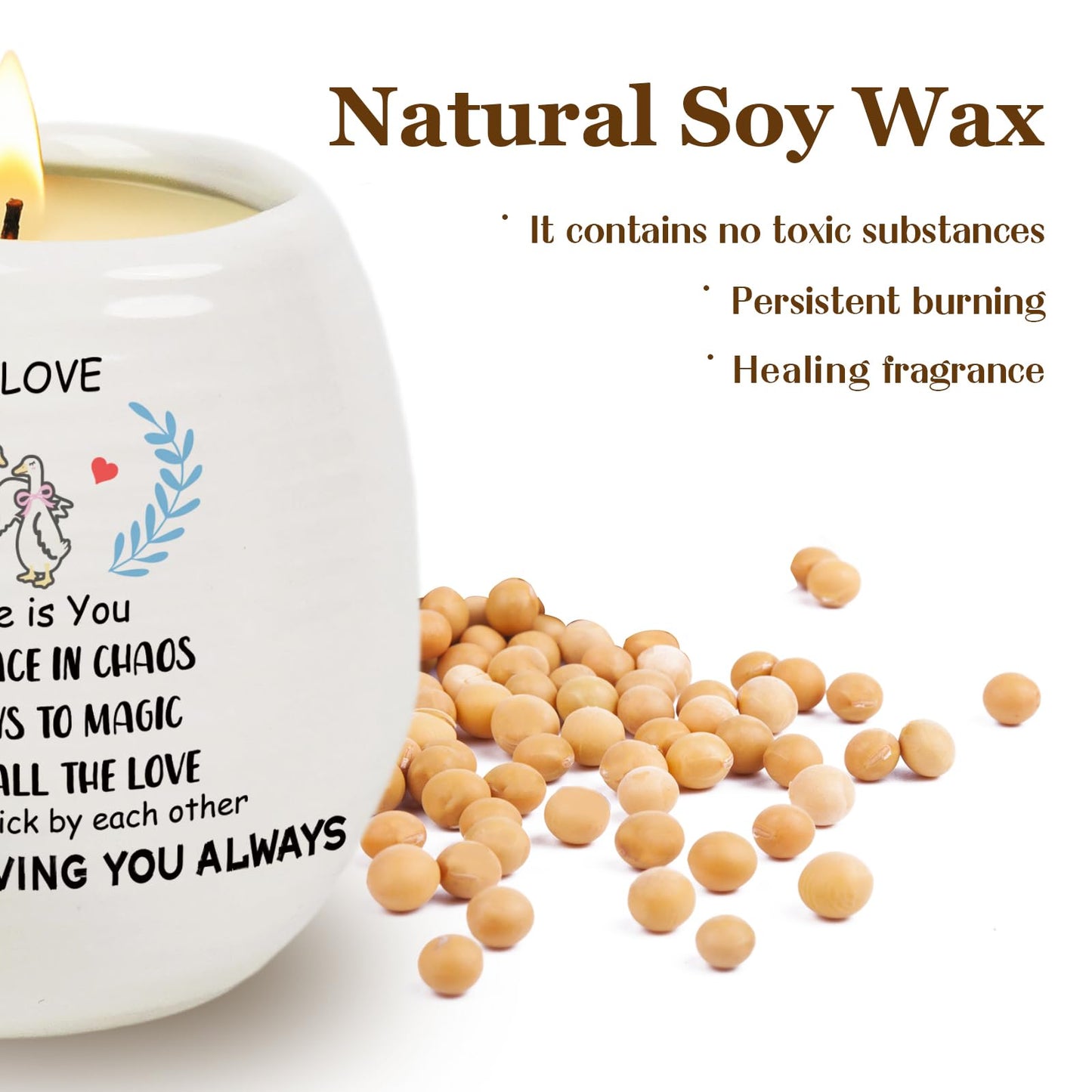 Gifts for Him Her Wife Husband, to My Love 18Oz Lavender Scented Ceramic Jar Candle, Birthday Gift for Girlfriend Boyfriend, Romantic Anniversary Christmas Valentines Day Gifts for Wife Husband