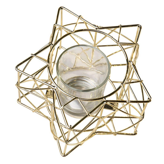 XILIN-1987 Candle Holderss Geometric Wrought Iron Candle Holder Home Accessories Candlelight Dinner Props Romantic Candlestick Decoration Decorative Candlestick