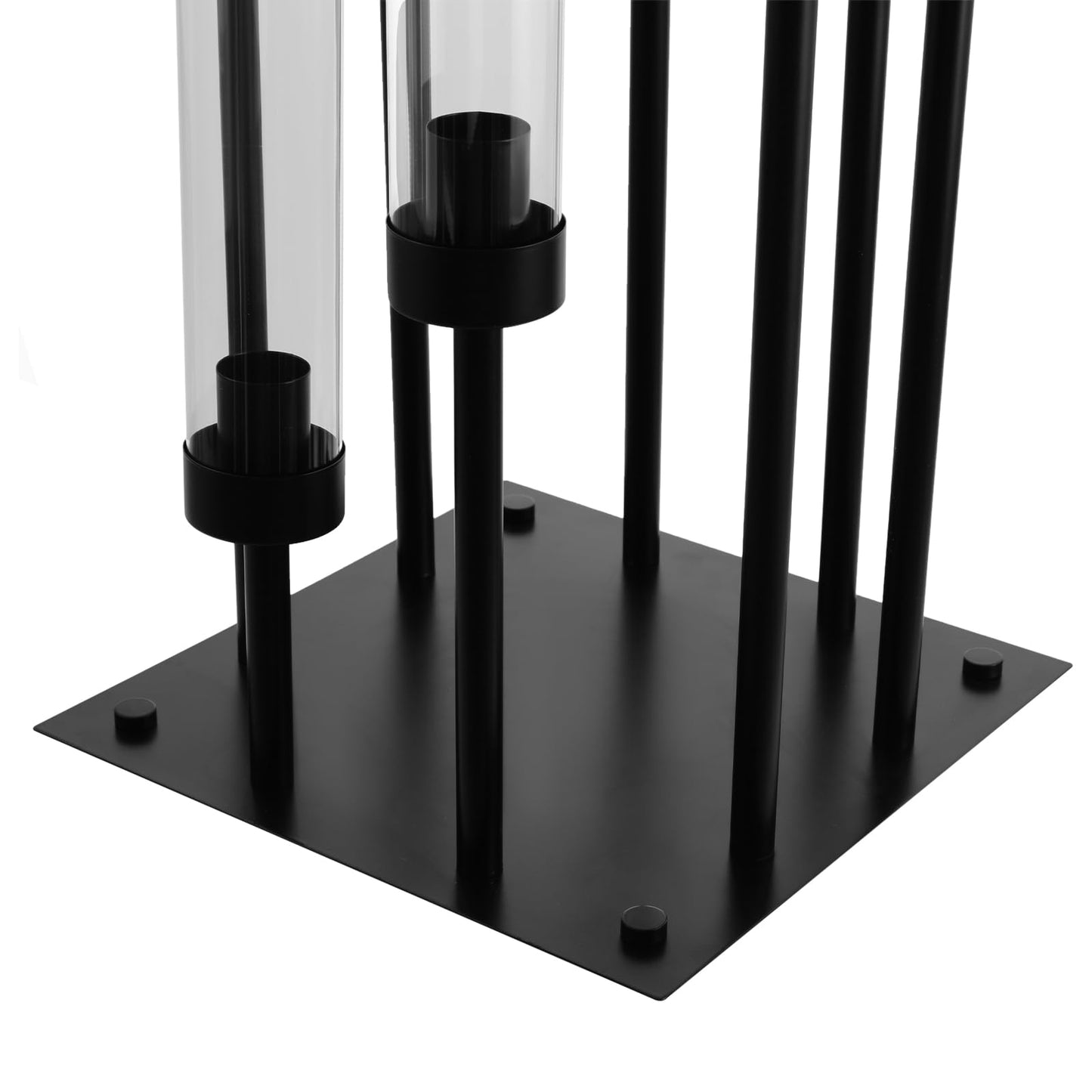 2Pcs Floor Candelabra,42" Tall 8 Arm Candle Holder with Acrylic Lampshade,Candlestick Centerpiece for Electronic Wedding Home Party Decoration