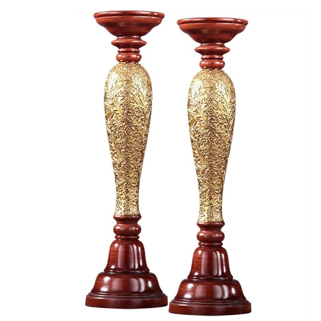 XILIN-1987 Candle Holderss Home Candle Holder Crafts Romantic Ornaments Wedding New House Decoration Candlestick Pair Decorative Candlestick (Size : A)