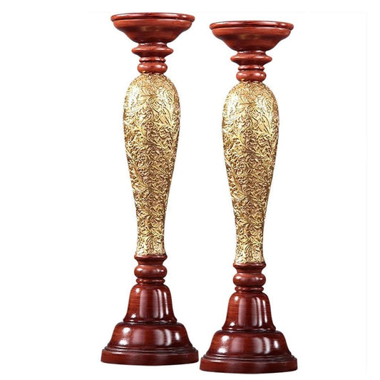 XILIN-1987 Candle Holderss Home Candle Holder Crafts Romantic Ornaments Wedding New House Decoration Candlestick Pair Decorative Candlestick (Size : A)