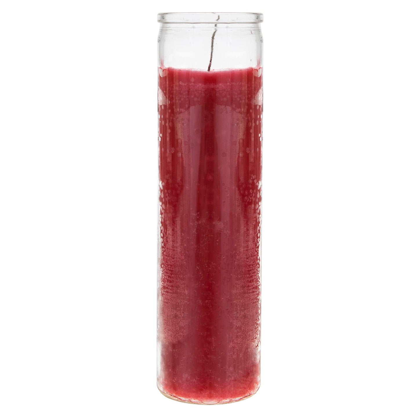 Mega Candles 3 pcs Unscented Red 7 Day Glass Container Devotional Prayer Candles, Premium Wax Candle 2 Inch x 8 Inch, Sanctuary, Vigils, Prayers, Blessings, Religious, Memorials, Remembrance