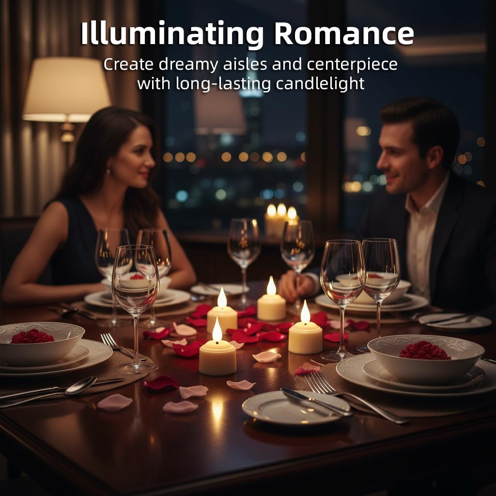 Rechargeable Tea Lights Flameless Candles with Remote Timer & Charging Base, LED Tealight Candles Battery Operated USB Candles for Fall Wedding Christmas Halloween Table Centerpiece Reception, 6-Pack