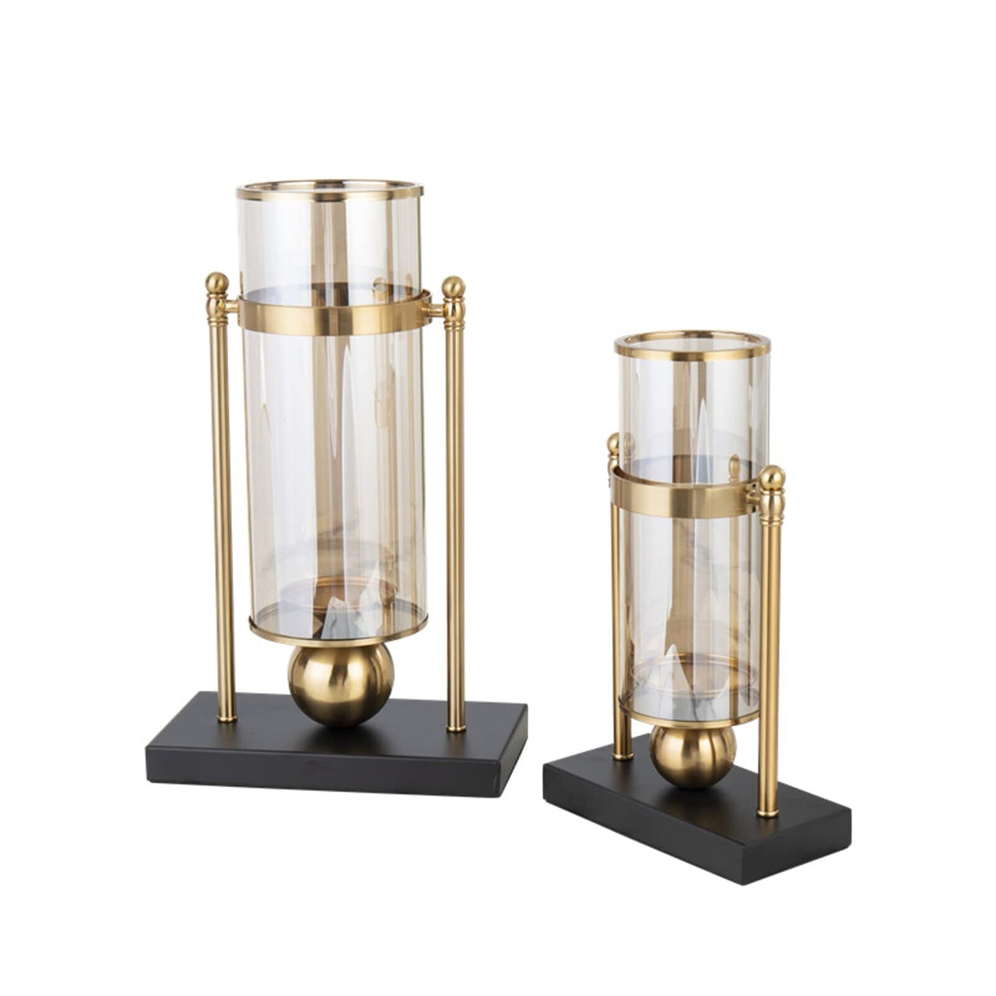 Crystal Centerpiece Classic Candlesticks Candle Holder Luxurious Candlestick Holder Exquisite Candlelight Dinner Ornaments for Indoor House Decor Coffee Table Centerpeices Wedding-A H44xl26cm