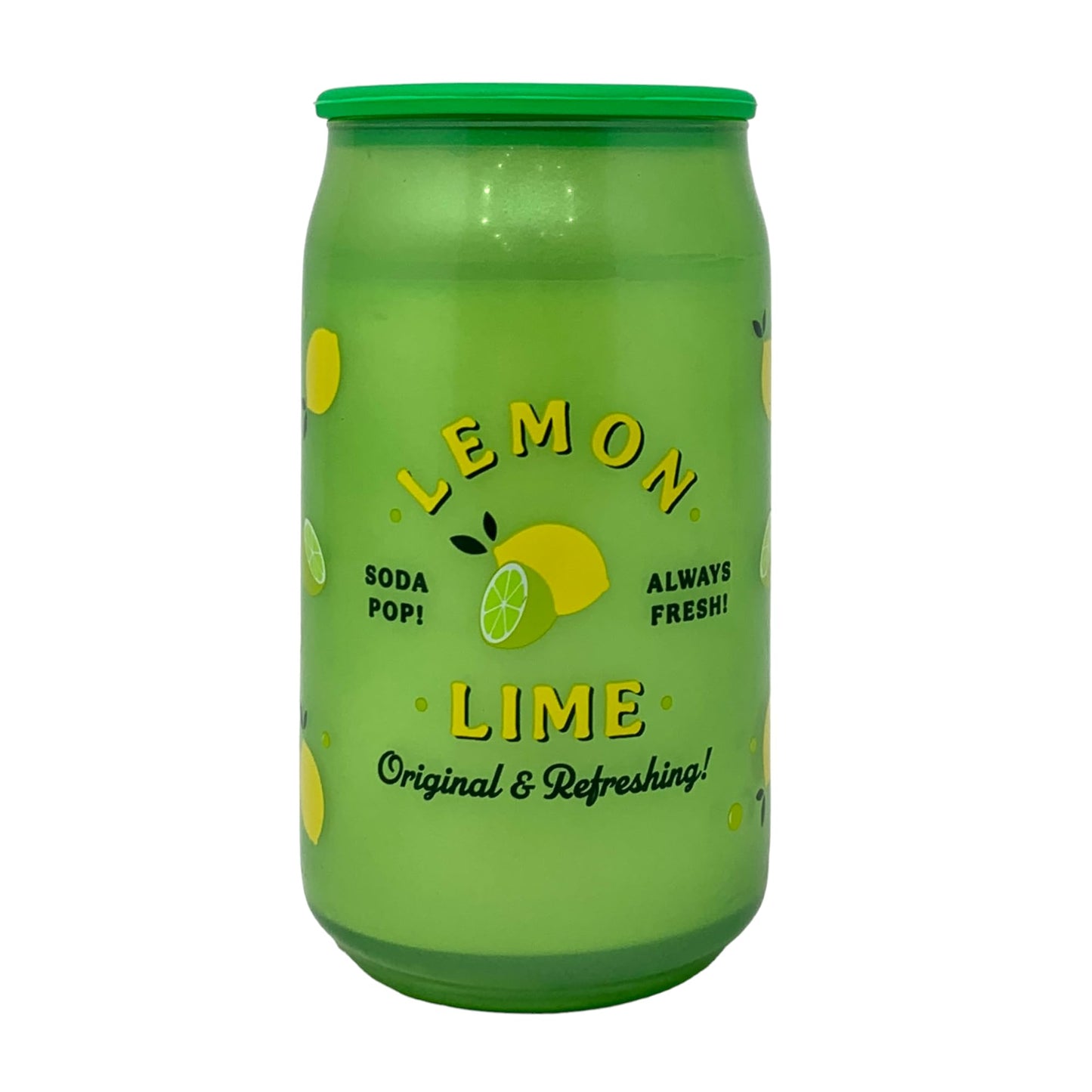 DW Home Soda Pop Collection Single Wick Candle, 15.4 oz (Lemon Lime), Large Single Wick Glass Jar Candle for Home Décor & Gifting