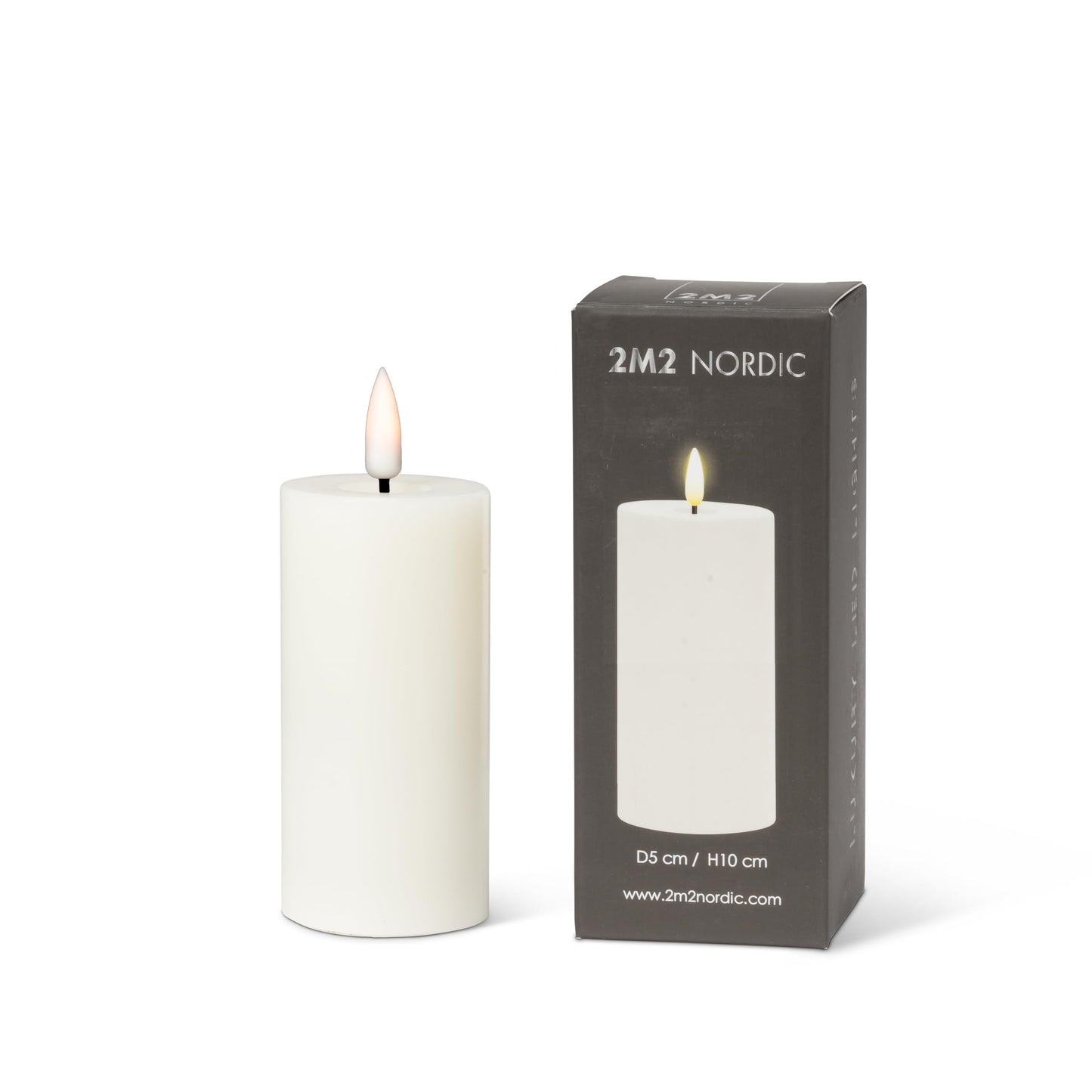 Abbott Collection Wax LED Flameless Pillar Candle - Sand (2x4 H)