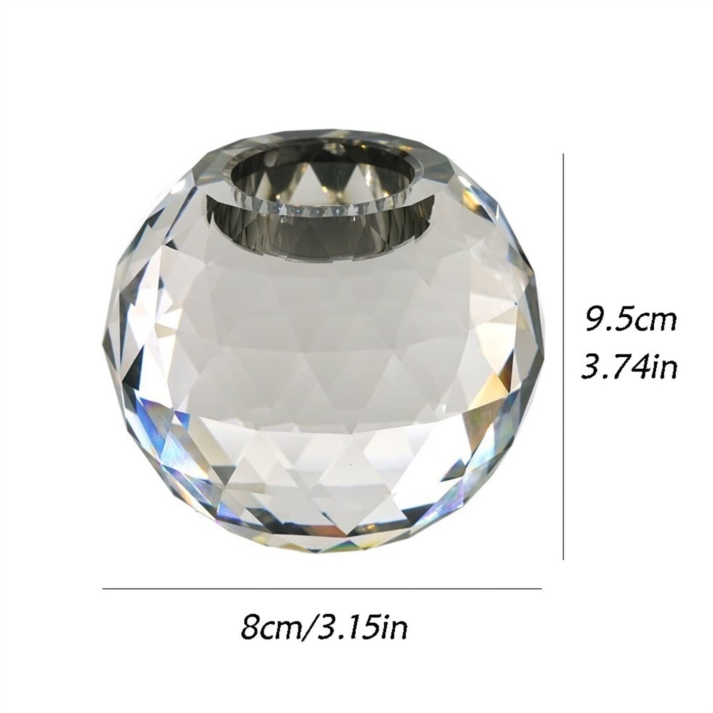 Candlestick Holders Modern Simple Glass Candlestick Small Decorative Candlestick Holder Table Decoration Candle Holders (Size : L)
