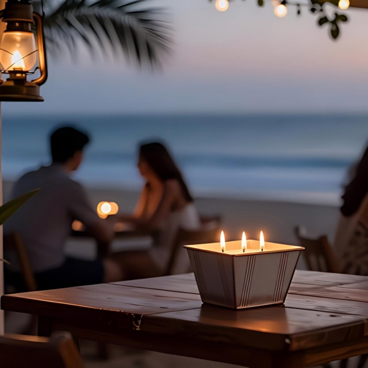 Citronella Candles Outdoor, 24OZ Large Size 3-Wick Citronella Candles, 2 Pack Lemongrass Candle, Natural Soy Wax Candle, 120 Hours Long Burning Candle for Patio Garden Camping Indoor Home Decor
