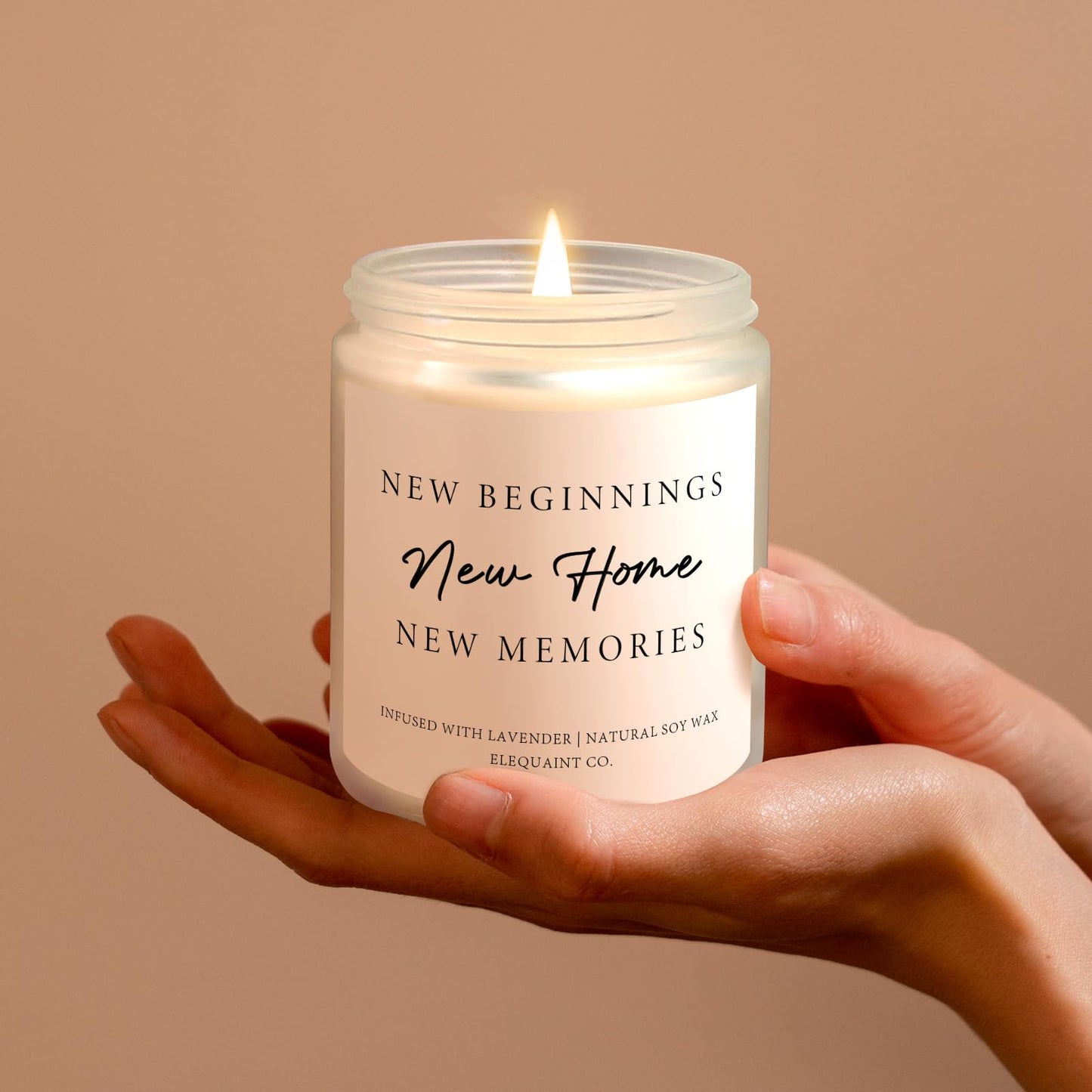 House Warming Gifts New Home, Perfect Housewarming Gifts - Lavender Scented Candle, New Home Gift Ideas, New Homeowner Gift House Warming Decoration for Friend Women Men