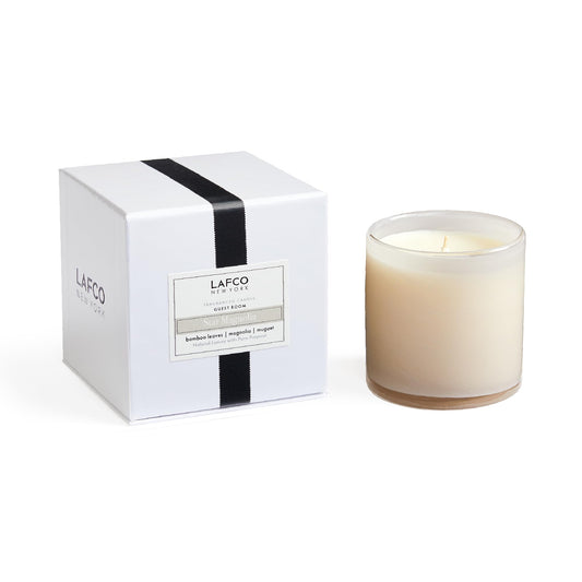 LAFCO New York Classic Candle, Star Magnolia - 6.5 oz - 50-Hour Burn Time - Reusable, Hand Blown Glass Vessel - Made in The USA