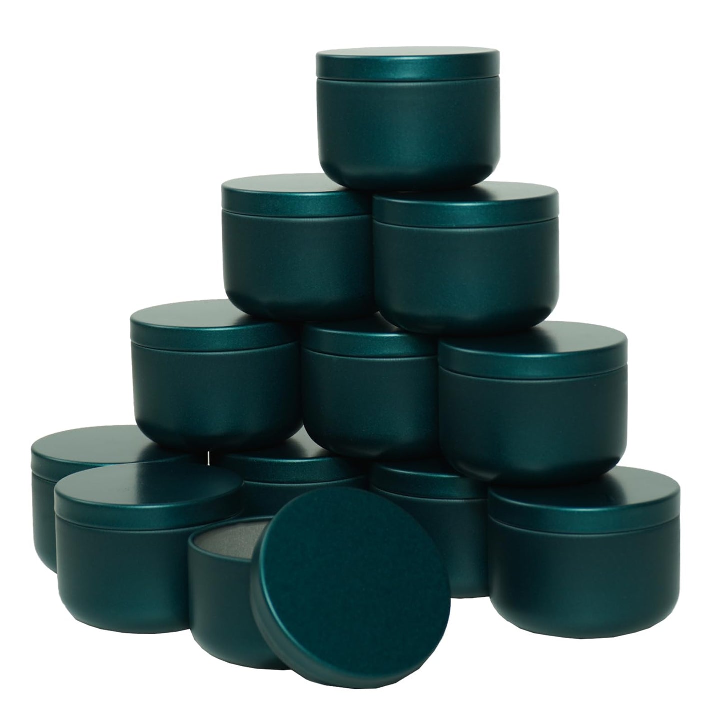 12Pcs 3 oz Candle Tins with Lids,Round Metal Candle Jars for Candle Making,Bulk Empty Tins Containers for DIY Crafts Women Gifts Small Business Supplies–Airtight Storage Jars (Bright Green)