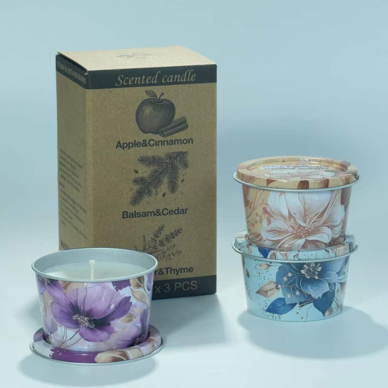 Scented Candles 3-Pack Set
