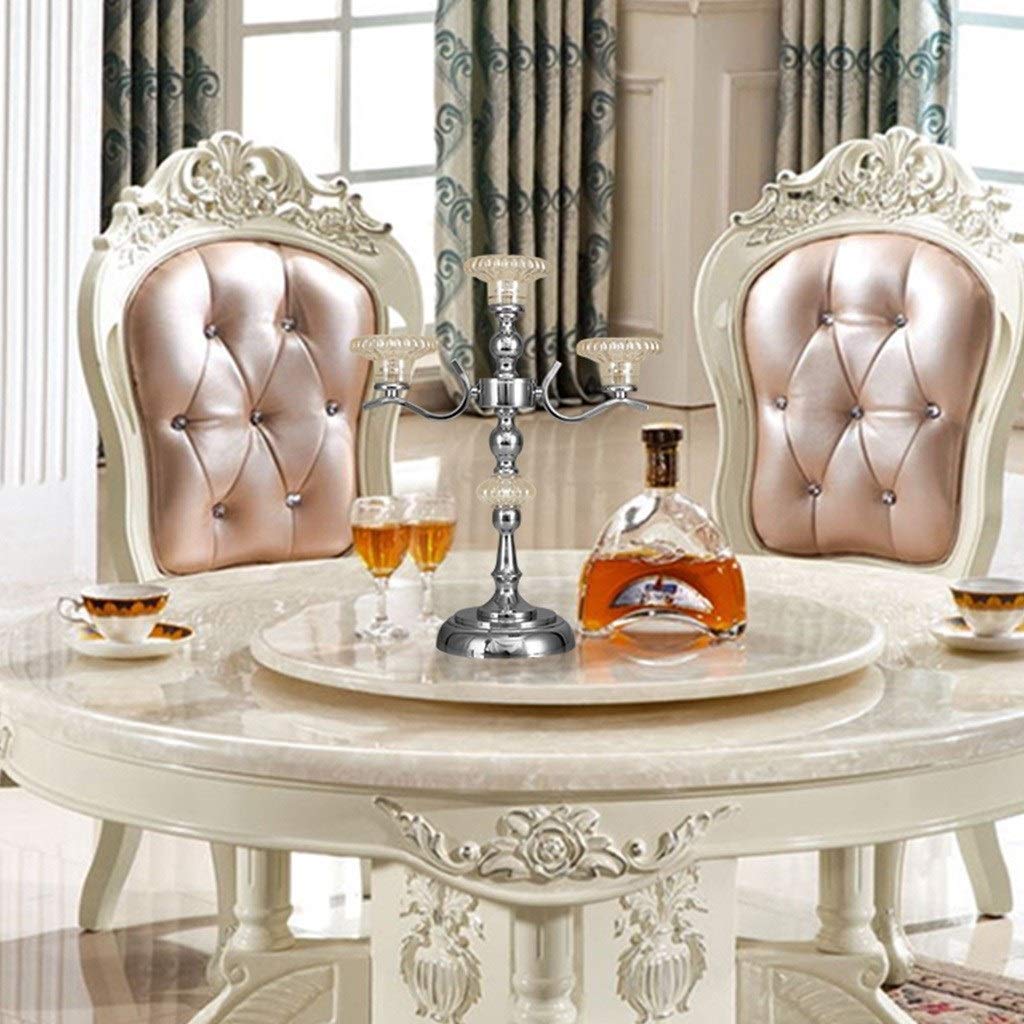XILIN-1987 Candle Holderss Crystal Candlestick Living Room Porch Restaurant Study Decoration Desktop Candle Holder Decorative Candlestick (Size : C)