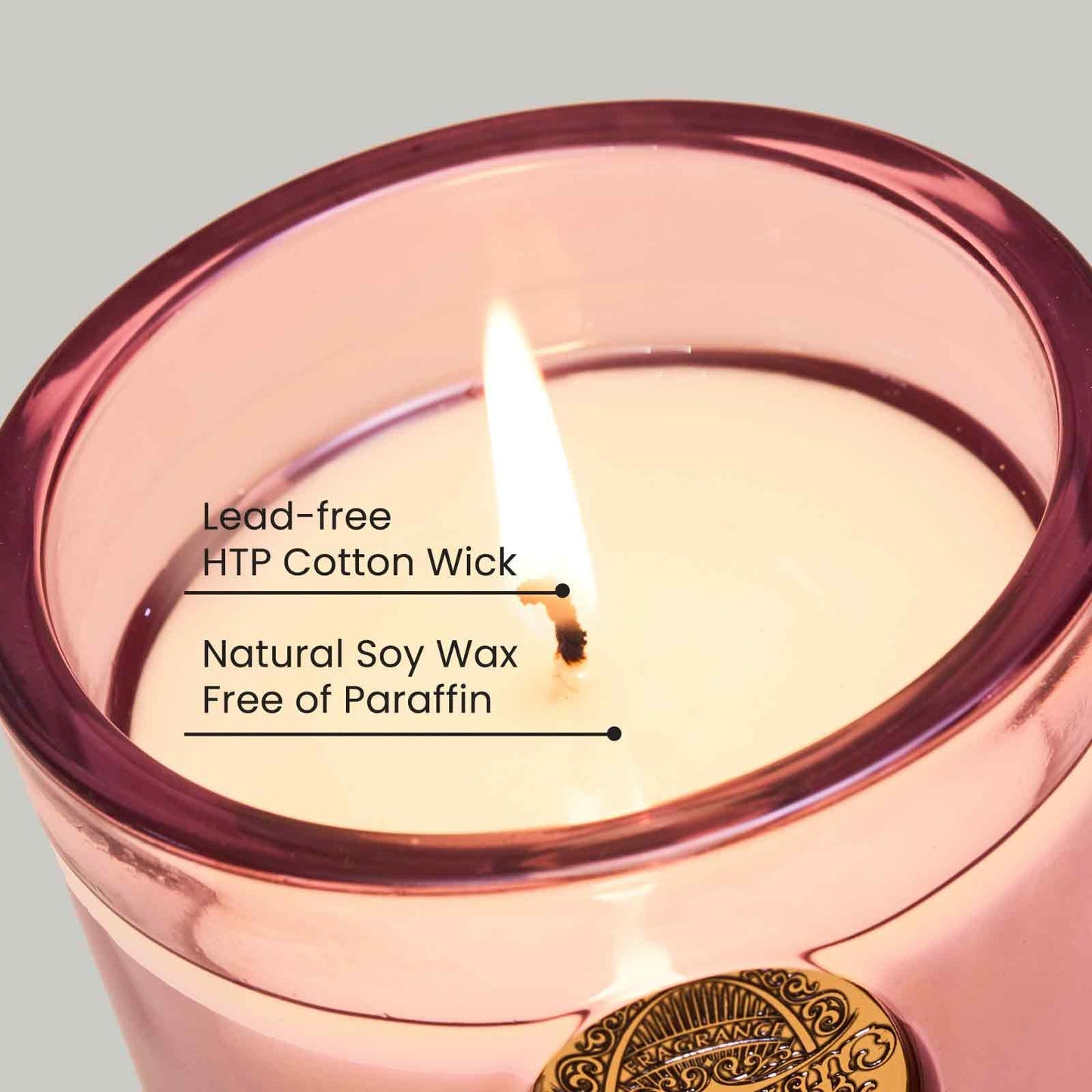 M&SENSE Natural Soy Candle | Jasmine & Pink | 9.2 oz, 50H Burn Time | Candle Gift for Her | Scented Candle for Mothers Day Gifts