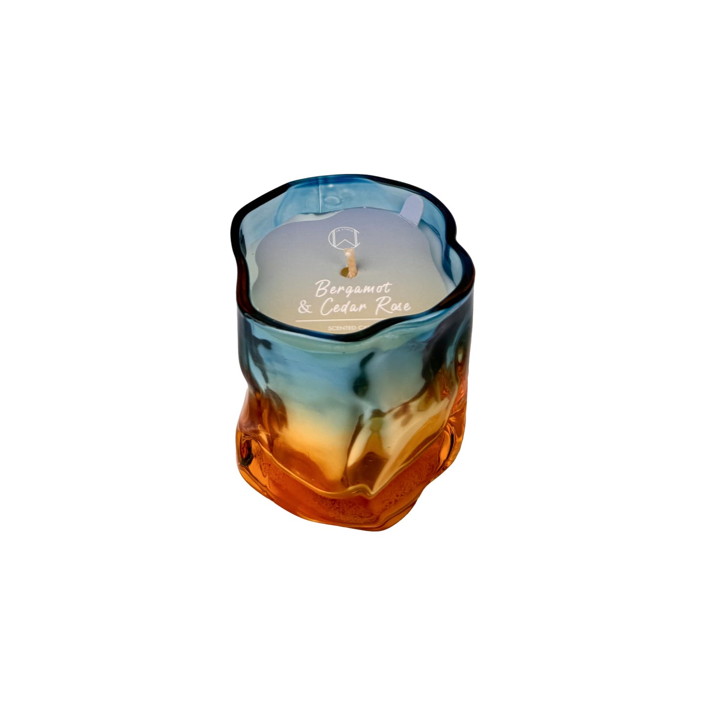 Signature Scent Ombre Jar Candle 4.5oz – CW Studio Hand-Poured Palm & Paraffin Wax, Up to 23 Hour Burn, Dust Cover Lid, Clean Burn Home Decor & Gift