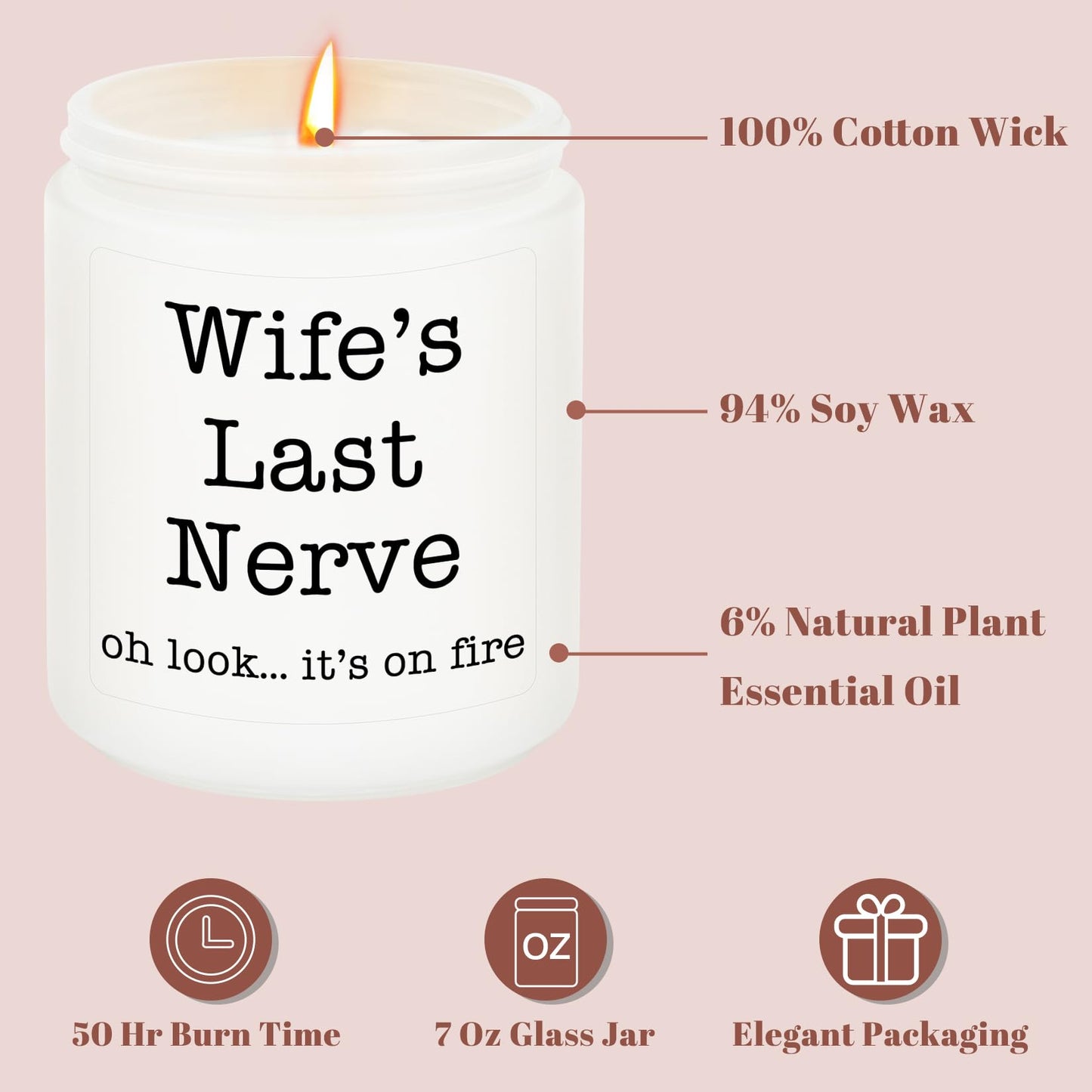 Homsolver Gifts for Wife from Husband, Wedding Birthday, Mothers Fathers Day,Christmas, Anniversary, Valentines, Romantic Scented Candles