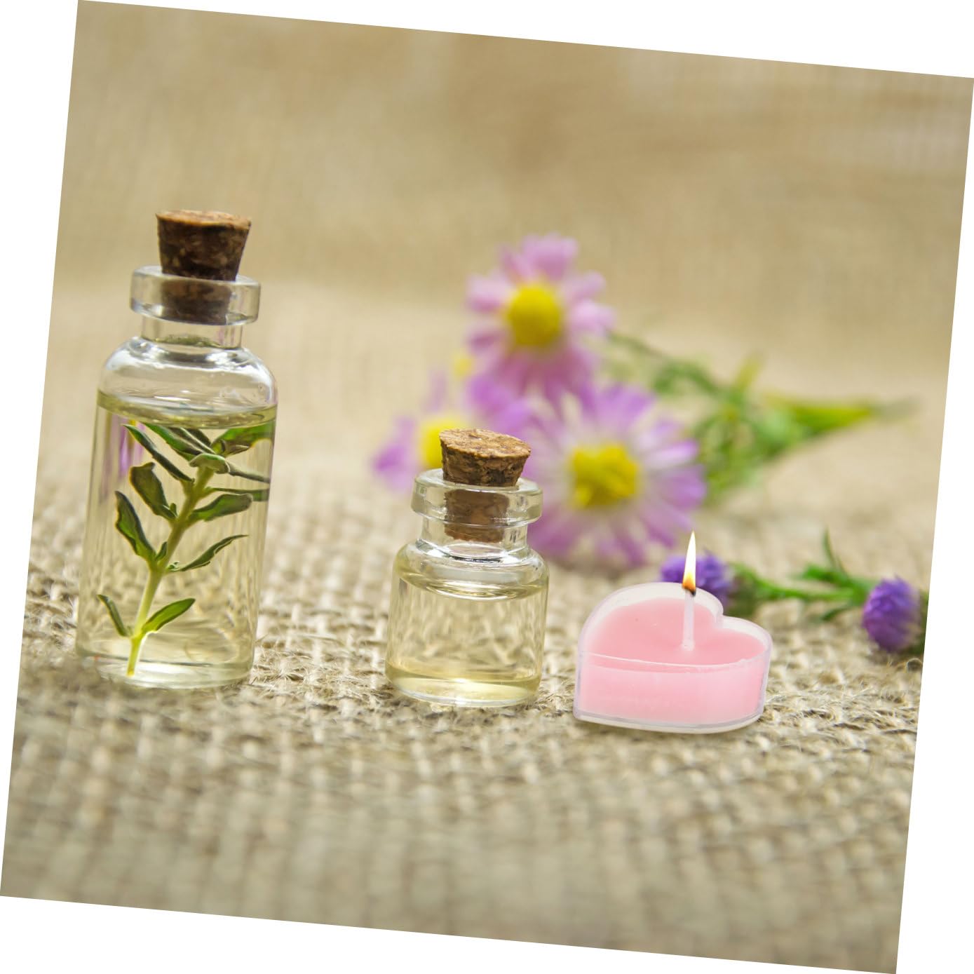Beavorty 9Pcs Heart Shaped Scented Candles Smokeless Tea Wax with Pink Rose Fragrance Eco Friendly Aromatherapy for Home Wedding Birthday Decoration Soft Flicker Romantic Lighting