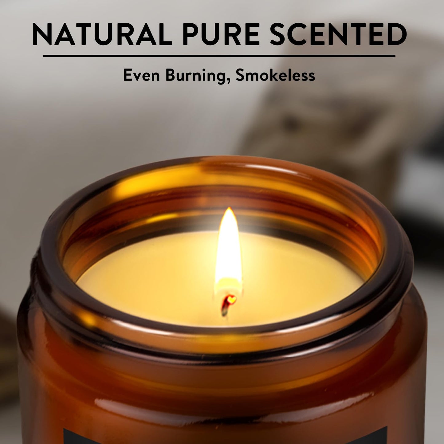 Candles for Men, 6 Pack Scented Candles for Home, Natural Aromatherapy Soy Candles Set, Long Burning Candles Gifts for Women Christmas Fathers Day, Husband, Him, Dad, Birthday
