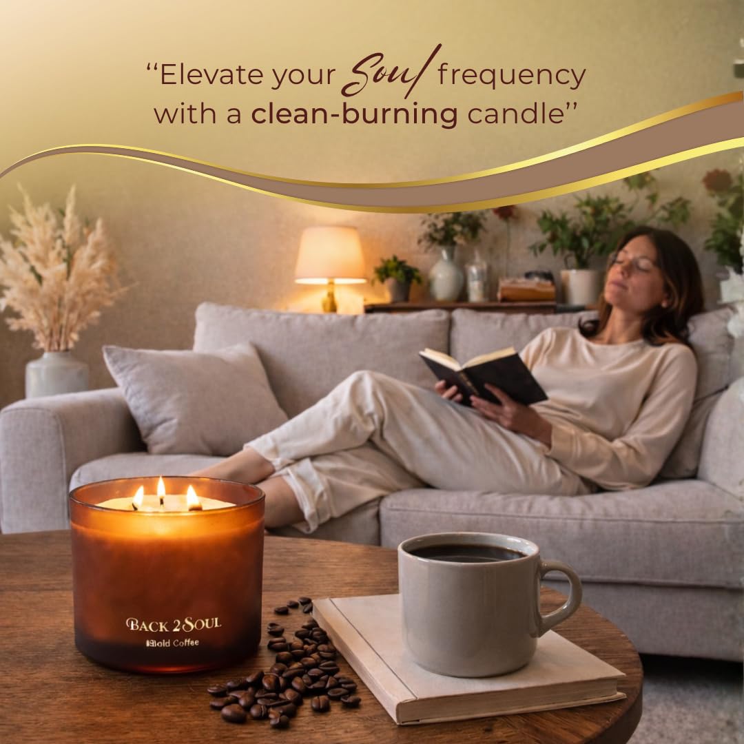 Scented Soy Candles 13.4 oz, Non Toxic Candle, Clean Burning Aromatherapy Candle for Relaxation, 50 Hours Burn Time, Mothers Day Gift for Mom, Sacred Vanilla