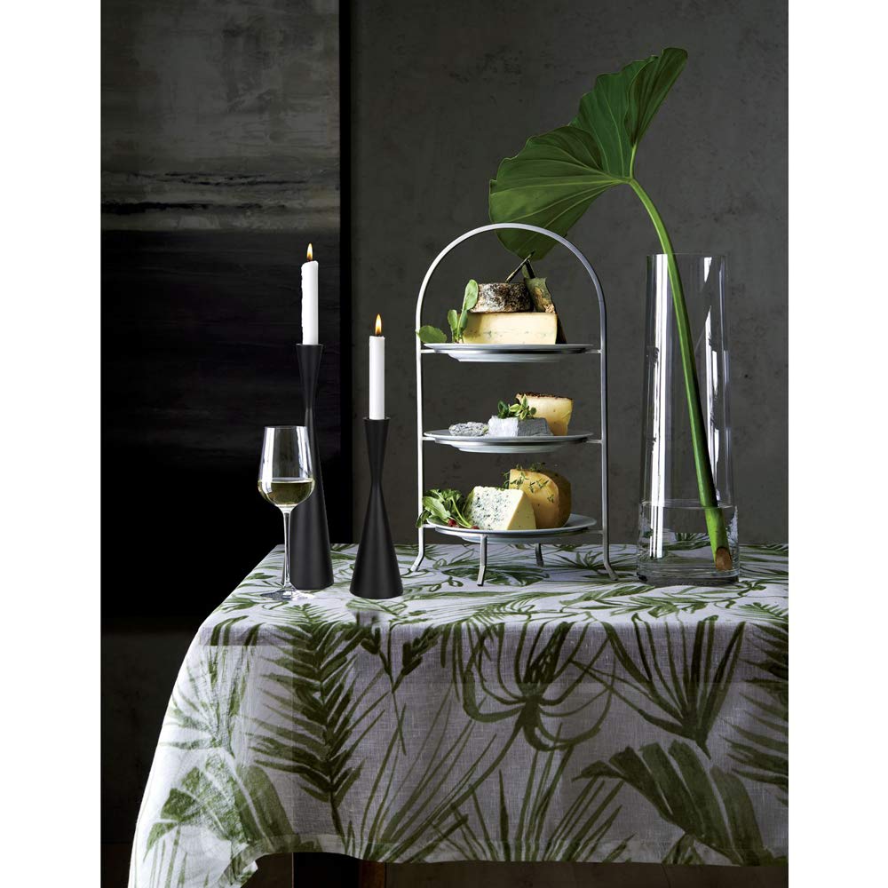 Vixdonos Taper Candlestick Holders Metal Candle Holders Set of 3 Table Decorative Candle Stand for Wedding, Dinning, Party,Home Decor (Matte Black)