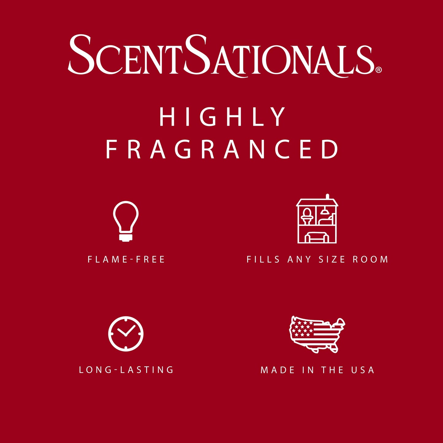 ScentSationals Cinnamon Apples Scented Wax Melts - Apple, Cinnamon, & Brown Sugar, 10oz (24 Cubes)