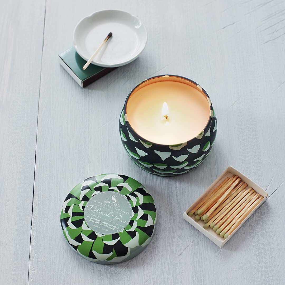 Roland Pine 3 oz Small Tin Soy Candle