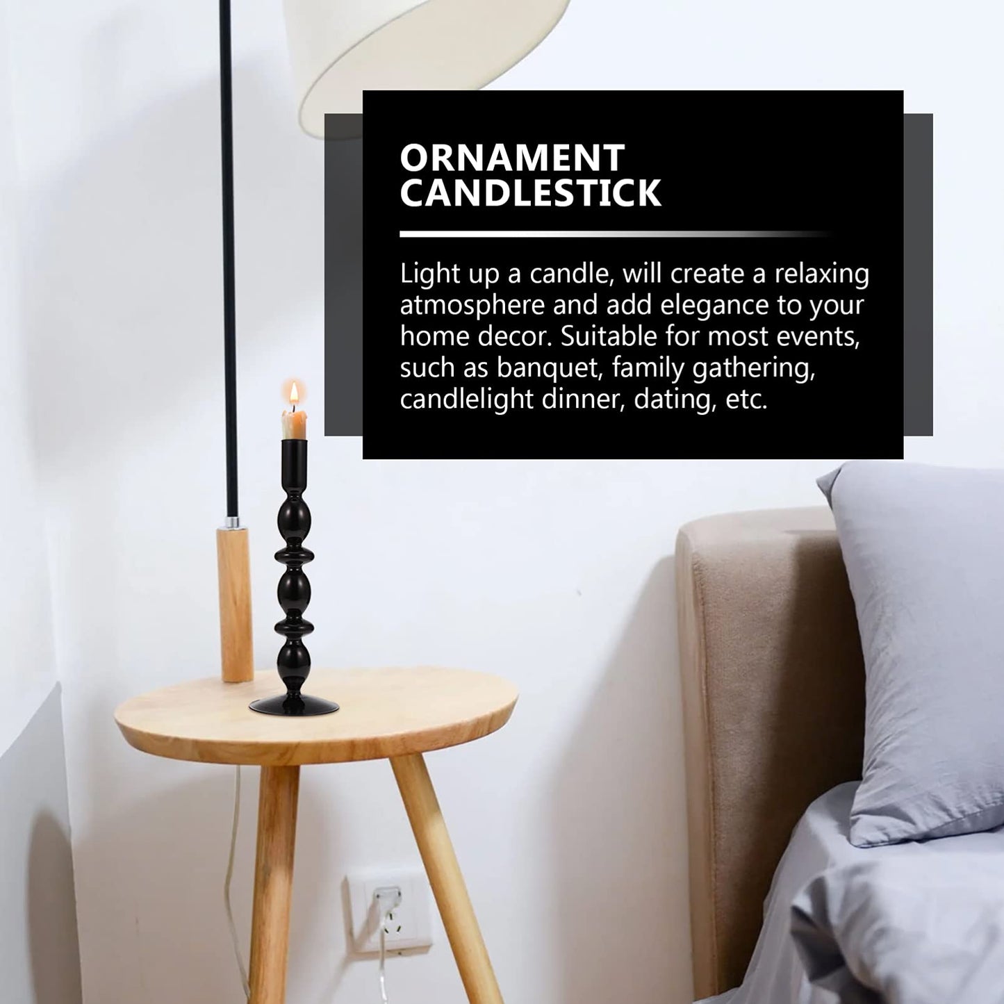 Uonlytech 1pc Rotating Eiffel Tower Candle Holder Elegant Metal Candlestick Table Decor for Home Weddings and Special Occasions Unique Romantic Centerpiece