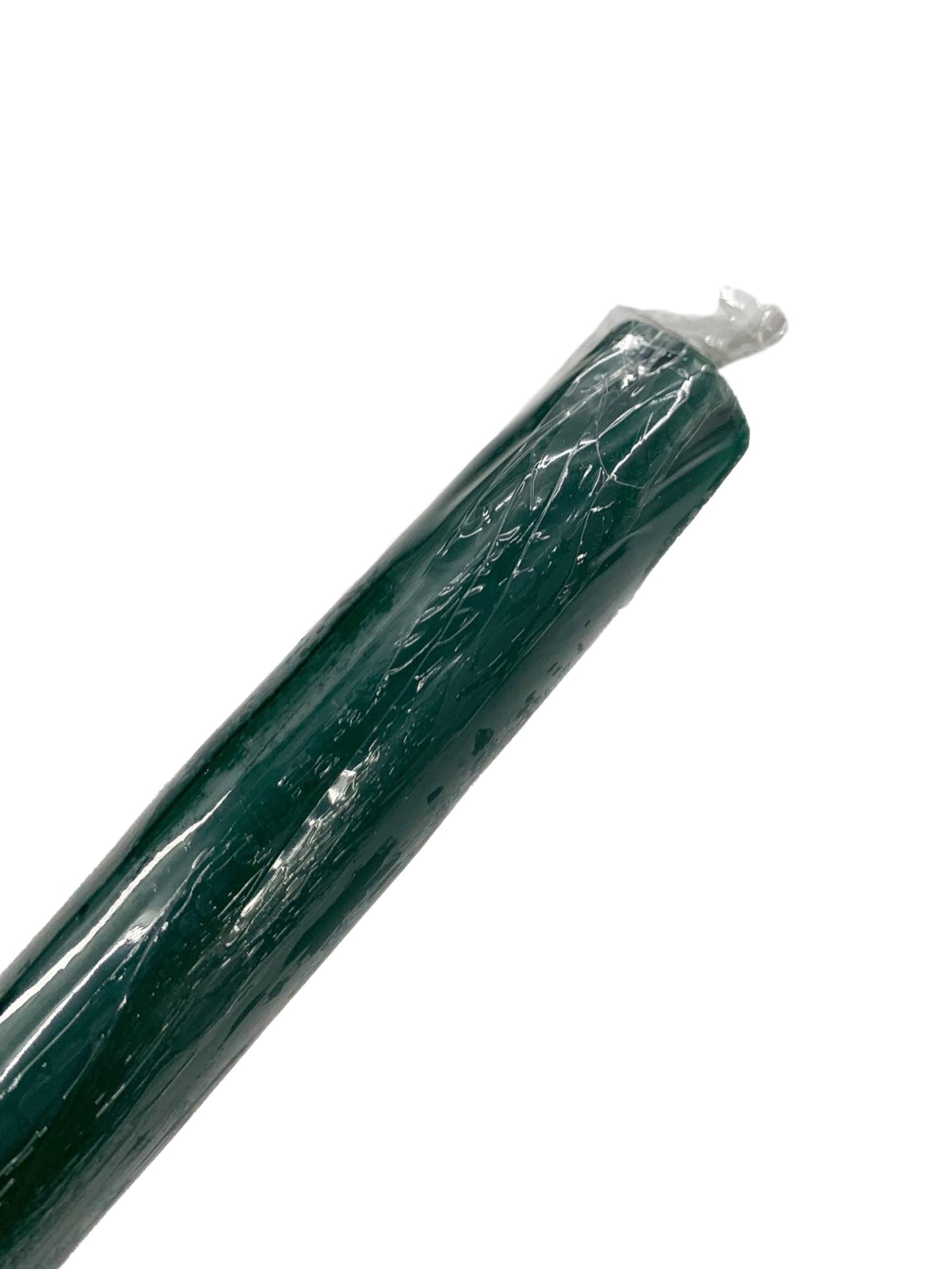 D'light Online Elegant 10" Unscented Dark Green Taper Candles, Premium Quality Hand-Dipped Tapered Candles, Dripless and Smokeless - Set of 12 Individually Wrapped (10 Inch, Dark Green)