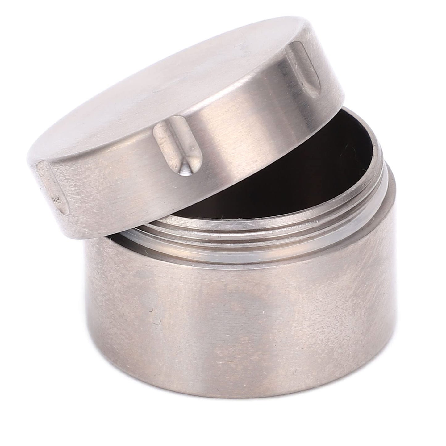Alomejor Metal Round Candlestick for Tea and Storage, and Portable for Travel