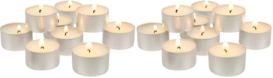 Stonebriar 600 Pack Unscented Tea Light Candles with 6-7 Hour Extended Burn Time, White, 300 Count