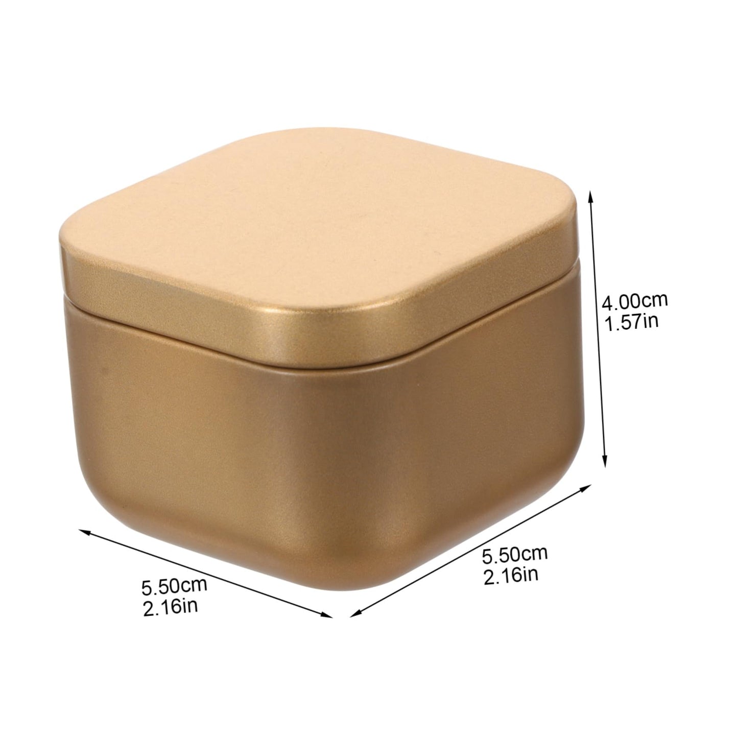 OSALADI 2pcs DIY Scented Candle Tins Empty Metal Candle Jars Frosted Finish for Aromatherapy for Crafting and Home Decor