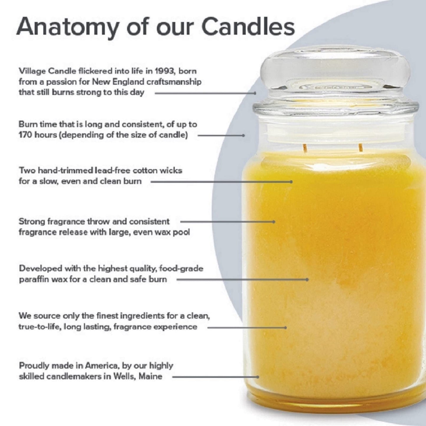Village Candle Spiced Tobac & Honey Medium Bowl, 14oz, Orange, 1 count