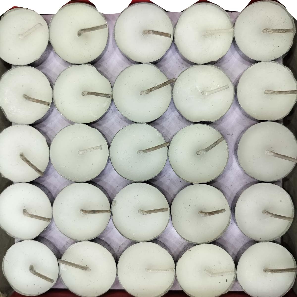 Wax Unscented Tea Light Candles Diwali Decor Festive White Tea Light Candles, (Set of 200, Unscented)