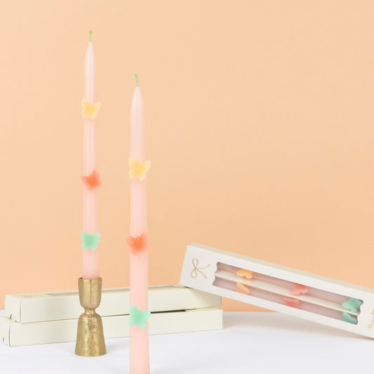 Meri Meri Tapered Candles (Pack of 2), 11.25" Tall, Unscented, Meri Meri Candles