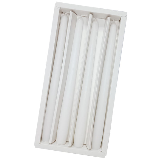 White Taper Candles Unscented Candles Sticks Long Candlestick Smokeless Candle Tapered Candles for Dinner Home Décor Weddings Holiday