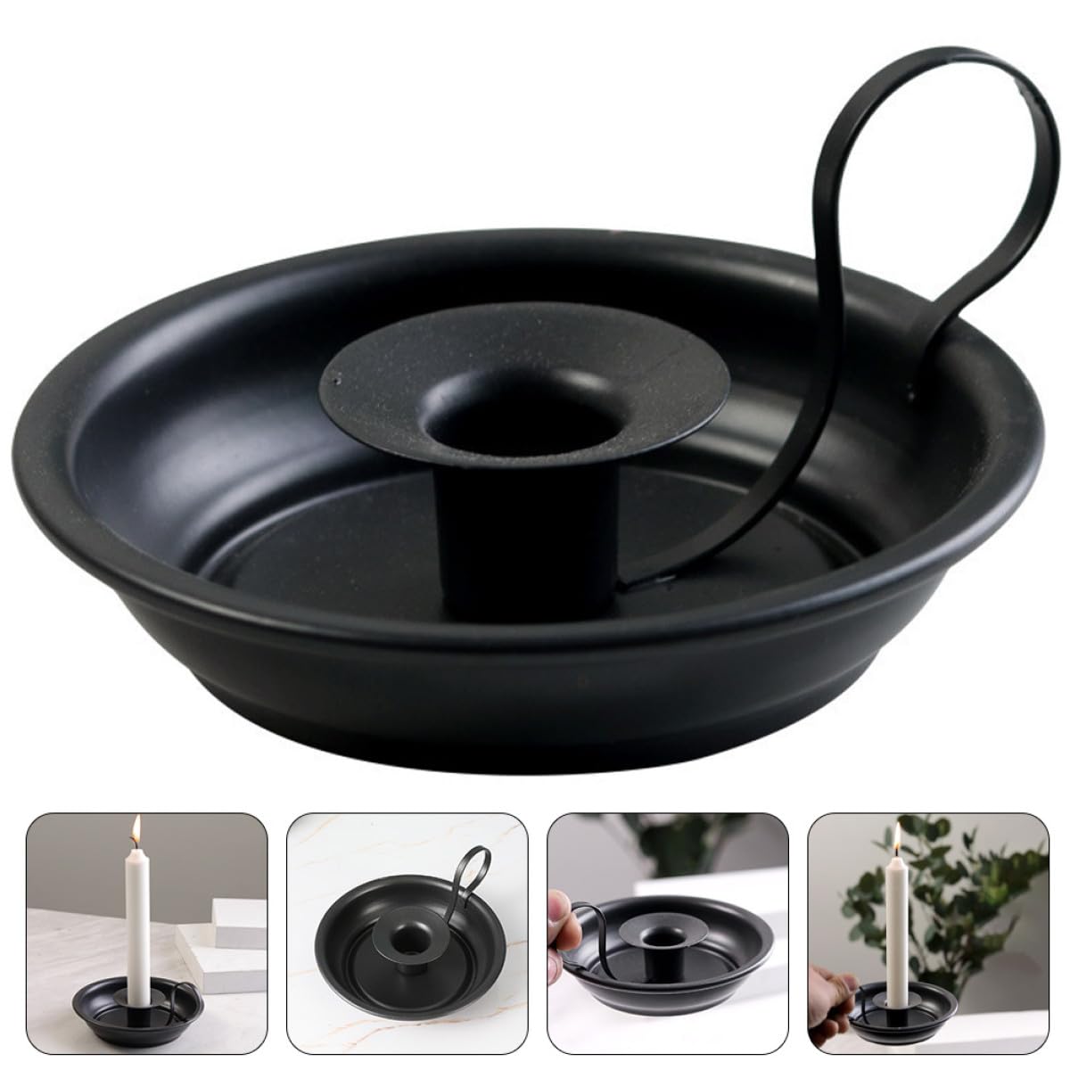 DONFAMDS Vintage Tealight Holder Metal Candlestick Holder Iron Candle Stand for Dining Table and Wedding Banquet