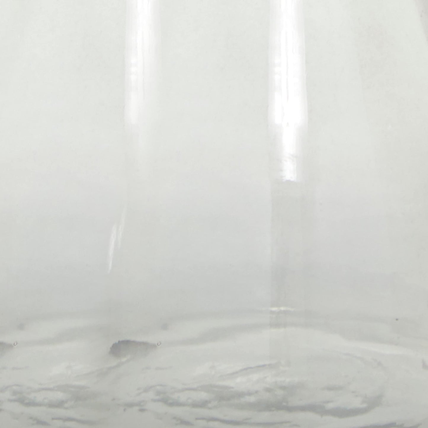The Novogratz Glass Handmade Bubble Pillar Candle Holder, Set of 2 11", 14"H, Gray