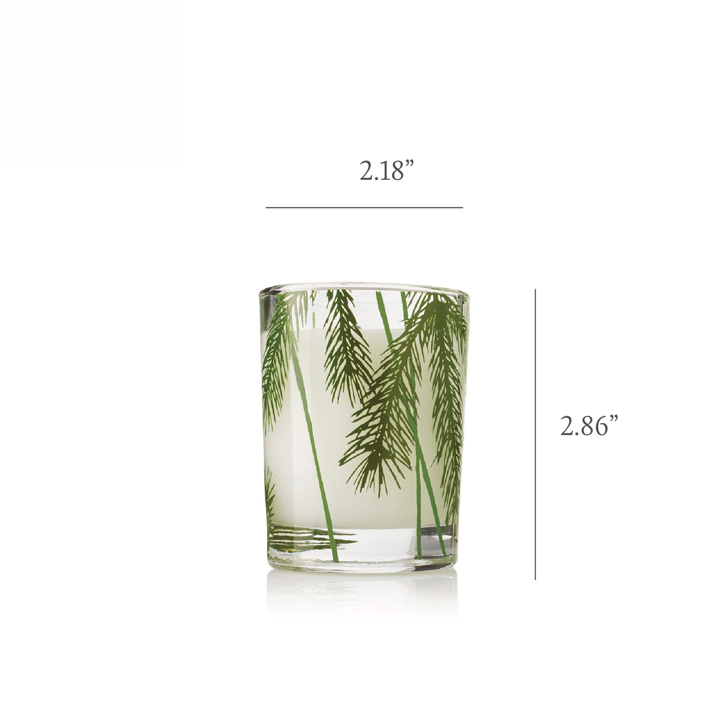 Thymes Frasier Fir Pine Needle Candle – Holiday Candles for Home Scented with Notes of Crisp Siberian Fir, Cedarwood & Sandalwood – Christmas Decor (2 oz)