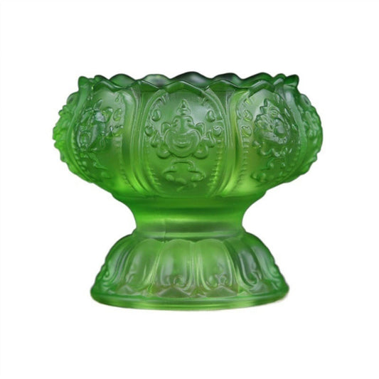 Candlesticks Small Lotus Candle Holder Colorful Glazed Candle Holder Household Decorative Ornaments Decorative Candlestick (Color : Green)