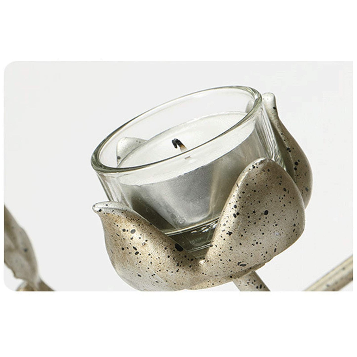 XILIN-1987 Candle Holderss European Style Wrought Iron Candle Holder Romantic Candle Light Dinner Candlestick for Home Decoration Votive Activity Candle Stand Wedding Gift Idea Decorative Candlestick