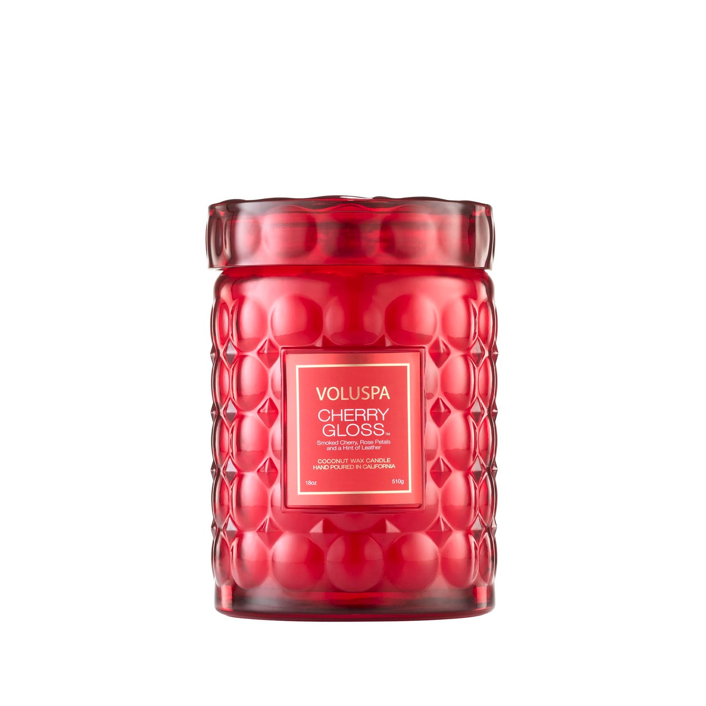 VOLUSPA Cherry Gloss 18 oz Scented Coconut Wax Candle for Home Fragrance