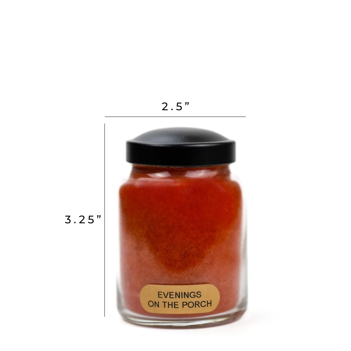A Cheerful Giver - Evenings On The Porch Baby Scented Glass Jar Candle (6oz) with Lid & True to Life Fragrance Made in USA