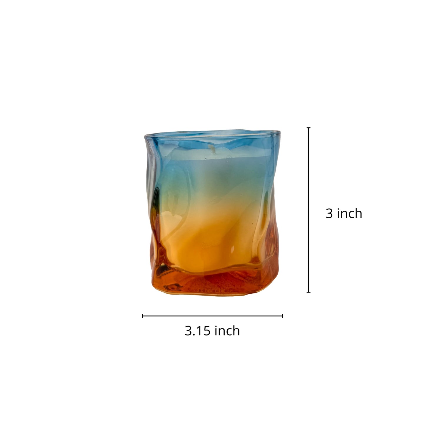 Signature Scent Ombre Jar Candle 4.5oz – CW Studio Hand-Poured Palm & Paraffin Wax, Up to 23 Hour Burn, Dust Cover Lid, Clean Burn Home Decor & Gift