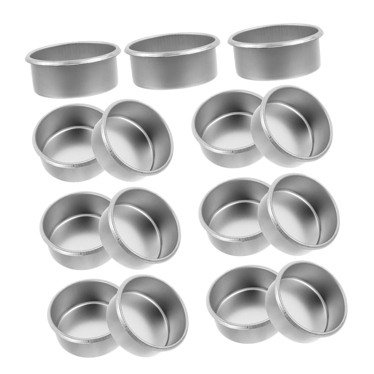 OSALADI 15pcs Metal Tea Light Candle Tins Candle Holders for Home Decor and Multipurpose Storage Containers for Scented and Burning
